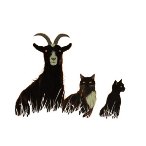Mountain Goat Cat Vinyl Car Decal Sticker – Waterproof & UV-Resistant 8"