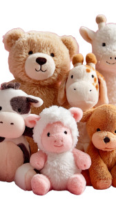 Cute Plush Toys Vinyl Car Decal Sticker – Waterproof & UV-Resistant 8"