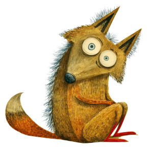 Baby Fox Illustration V3 Vinyl Car Decal Sticker – Waterproof & UV-Resistant 8"