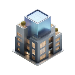 3D House Icon Vinyl Car Decal Sticker – Waterproof & UV-Resistant 8"