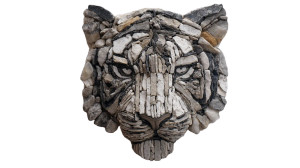 Stone Tiger Head V3 Vinyl Car Decal Sticker – Waterproof & UV-Resistant 8"