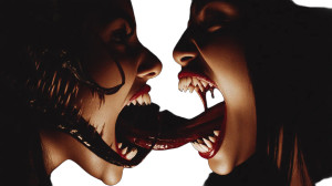 Melting Faces Horror Vinyl Car Decal Sticker – Waterproof & UV-Resistant 8"