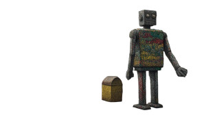 Graffiti Robot Vinyl Car Decal Sticker – Waterproof & UV-Resistant 8"