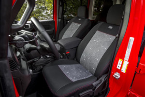 Ultimate Protection Seat Covers | Custom Fit For 2018-2024 Wrangler JL | Thermoset Elastomer, Black/Gray, Set of 2 Ultimate Protection Seat Covers | Custom Fit For 2018-2024 Wrangler JL | Thermoset Elastomer, Black/Gray, Set of 2