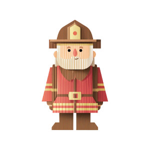 Cute Fire Chief Vinyl Car Decal Sticker – Waterproof & UV-Resistant 8"