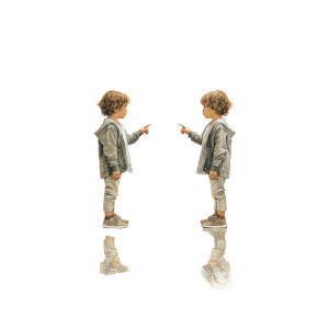 Mirrored Connection Vinyl Car Decal Sticker – Waterproof & UV-Resistant 8"