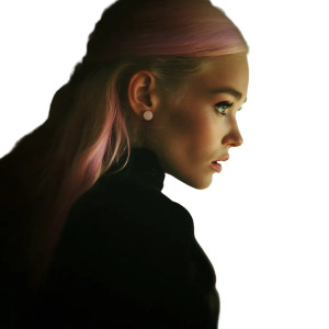 Moody Indie Girl Vinyl Car Decal Sticker – Waterproof & UV-Resistant 8"