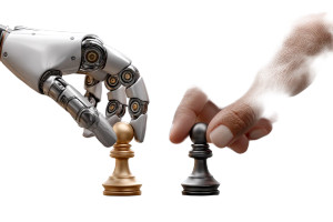 Robot Chess Move Vinyl Car Decal Sticker – Waterproof & UV-Resistant 8"