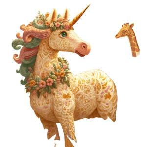 Graceful Pastel Unicorn V2 Vinyl Car Decal Sticker – Waterproof & UV-Resistant 8"