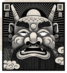 Ancient Chinese Dragon V4 Vinyl Car Decal Sticker – Waterproof & UV-Resistant 8"
