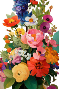 Rosseau'S Floral Bouquet Vinyl Car Decal Sticker – Waterproof & UV-Resistant 8"