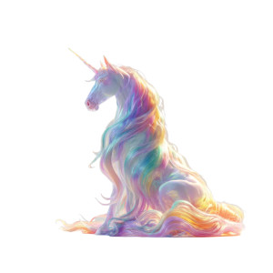 Rainbow Unicorn V3 Vinyl Car Decal Sticker – Waterproof & UV-Resistant 8"
