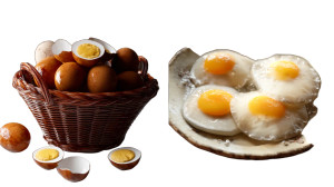 Eggs Composition Vinyl Car Decal Sticker – Waterproof & UV-Resistant 8"