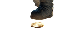 Astronaut'S Golden Step Vinyl Car Decal Sticker – Waterproof & UV-Resistant 8"