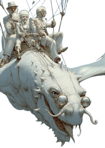 Futuristic Family Dragon Vinyl Car Decal Sticker – Waterproof & UV-Resistant 8"