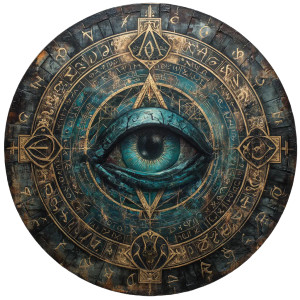 Mystical Eye Tarot Vinyl Car Decal Sticker – Waterproof & UV-Resistant 8"