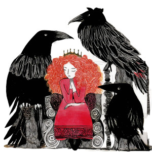 Queen Of Ravens Vinyl Car Decal Sticker – Waterproof & UV-Resistant 8" Queen Of Ravens Vinyl Car Decal Sticker – Waterproof & UV-Resistant 8"