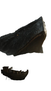 Ancient Leviathan Attack Vinyl Car Decal Sticker – Waterproof & UV-Resistant 8"