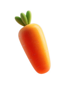 3D Carrot Icon Vinyl Car Decal Sticker – Waterproof & UV-Resistant 8"