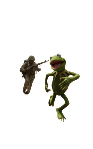 Crazed Kermit Chase Vinyl Car Decal Sticker – Waterproof & UV-Resistant 8"