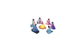 Ancient Chinese Gathering V2 Vinyl Car Decal Sticker – Waterproof & UV-Resistant 8"