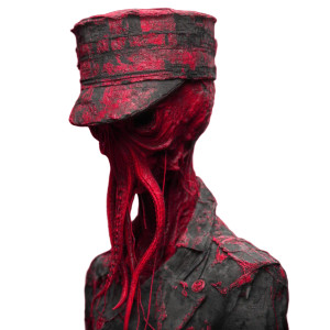 Friendly Red Cthulhu Vinyl Car Decal Sticker – Waterproof & UV-Resistant 8"