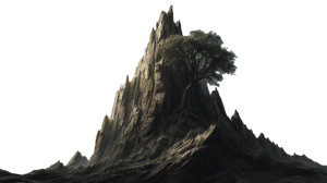 Lonely Storm Tree Vinyl Car Decal Sticker – Waterproof & UV-Resistant 8"