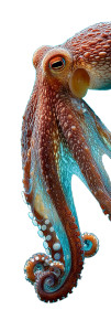 Pacific Octopus Vinyl Car Decal Sticker – Waterproof & UV-Resistant 8"