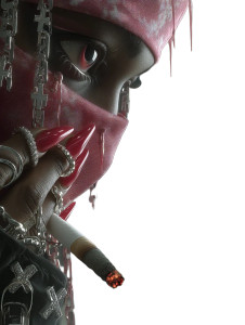 Surreal Smoking Eye Vinyl Car Decal Sticker – Waterproof & UV-Resistant 8"