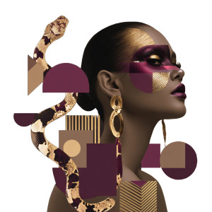 Snake-Haired Goddess Vinyl Car Decal Sticker – Waterproof & UV-Resistant 8"