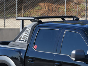 Armordillo Black Steel Truck Bed Bar | CRX Series Modular Style | Fits 4 Lights, Powder Coated, Removable Cargo Rack Armordillo Black Steel Truck Bed Bar | CRX Series Modular Style | Fits 4 Lights, Powder Coated, Removable Cargo Rack