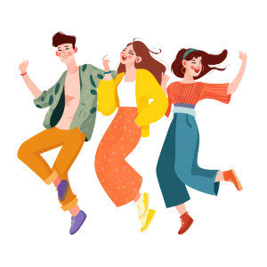 Dancing Young People Vinyl Car Decal Sticker – Waterproof & UV-Resistant 8" Dancing Young People Vinyl Car Decal Sticker – Waterproof & UV-Resistant 8"