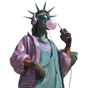 Y2K Liberty Statue Vinyl Car Decal Sticker – Waterproof & UV-Resistant 8"