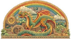 Rainbow Dragon Zelda Vinyl Car Decal Sticker – Waterproof & UV-Resistant 8"