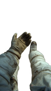 Astronaut In Garden Vinyl Car Decal Sticker – Waterproof & UV-Resistant 8"