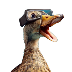 Duck In Vr V2 Vinyl Car Decal Sticker – Waterproof & UV-Resistant 8"