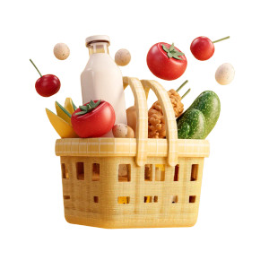 Grocery Basket Icon Vinyl Car Decal Sticker – Waterproof & UV-Resistant 8"