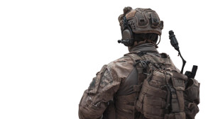 Lone Soldier Amid Ruins Vinyl Car Decal Sticker – Waterproof & UV-Resistant 8"