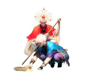 Divine Bathroom Guardians Vinyl Car Decal Sticker – Waterproof & UV-Resistant 8"