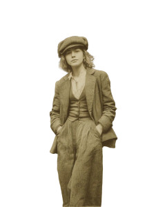 Vintage Parisian Portrait Vinyl Car Decal Sticker – Waterproof & UV-Resistant 8"