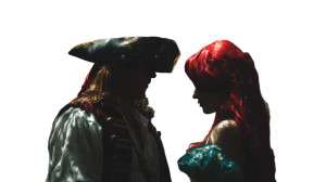 Pirate And Mermaid Vinyl Car Decal Sticker – Waterproof & UV-Resistant 8"