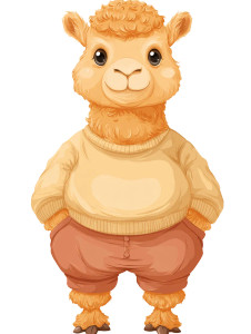 Cute Baby Camel Vinyl Car Decal Sticker – Waterproof & UV-Resistant 8"