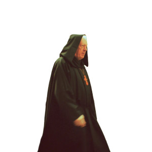 Sinister Catholic Priest Vinyl Car Decal Sticker – Waterproof & UV-Resistant 8"