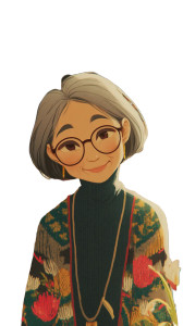 Cozy Anime Elder Vinyl Car Decal Sticker – Waterproof & UV-Resistant 8"