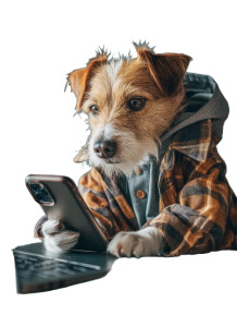 Stylish Dog At Work Vinyl Car Decal Sticker – Waterproof & UV-Resistant 8" Stylish Dog At Work Vinyl Car Decal Sticker – Waterproof & UV-Resistant 8"