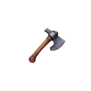 Isometric Metal Axe Vinyl Car Decal Sticker – Waterproof & UV-Resistant 8"