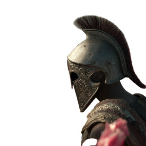 Spartan In Tulips Vinyl Car Decal Sticker – Waterproof & UV-Resistant 8"