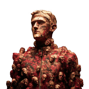 Organic Meat Sculpture Vinyl Car Decal Sticker – Waterproof & UV-Resistant 8"