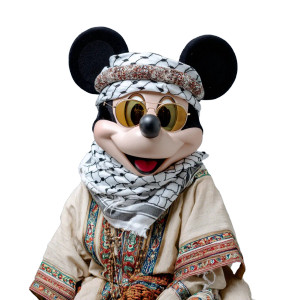 Arab Mickey Mouse Vinyl Car Decal Sticker – Waterproof & UV-Resistant 8"