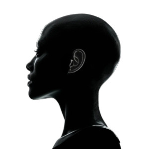 Bald Female Profile Vinyl Car Decal Sticker – Waterproof & UV-Resistant 8"